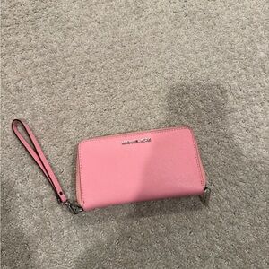 Michael Kors Pink Wristlet Wallet